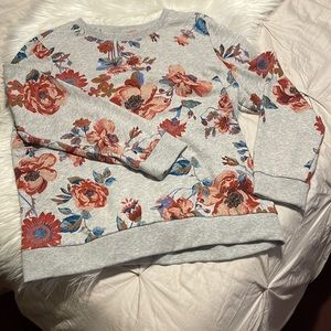 Warm floral sweater